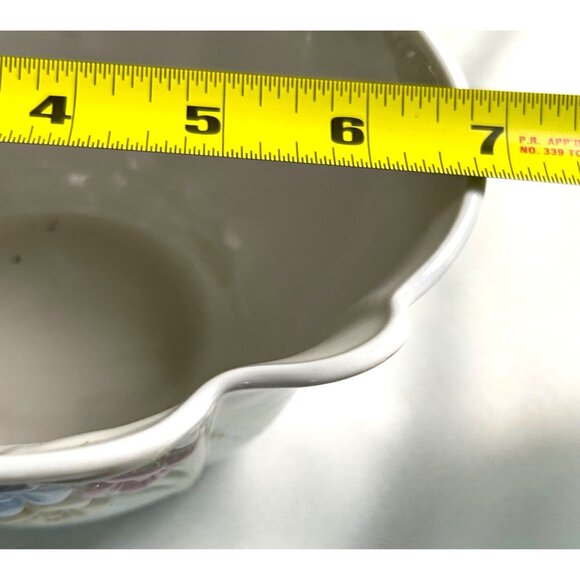 FTD 1992 Floral Ceramic Vase With Embossed Pastel Flowers Design Vintage Retro - Picture 10 of 10